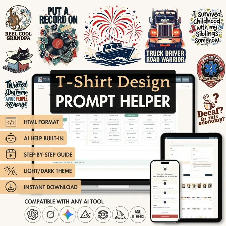 T-Shirt Design Prompt Helper