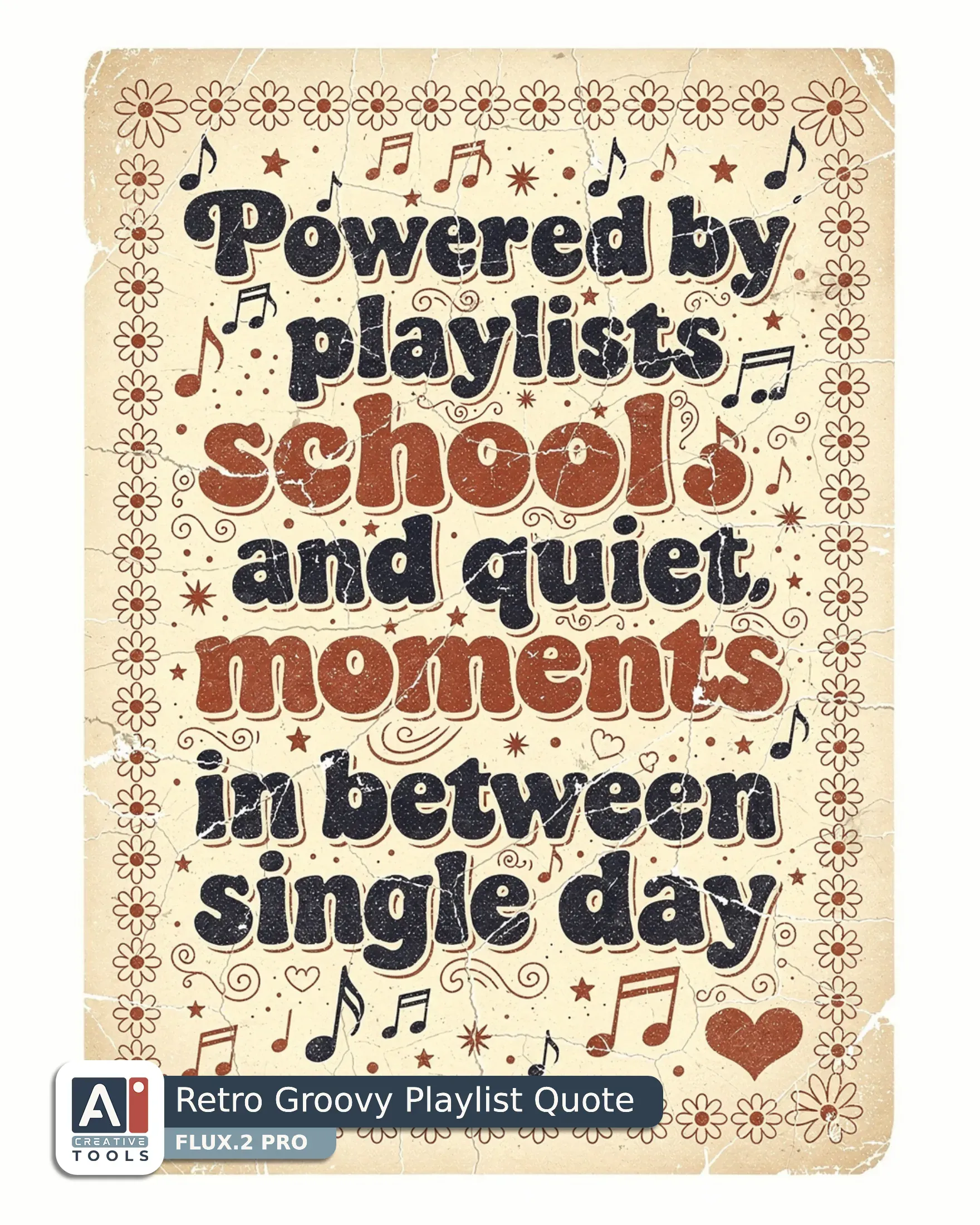 Retro Groovy Playlist Quote (Flux)