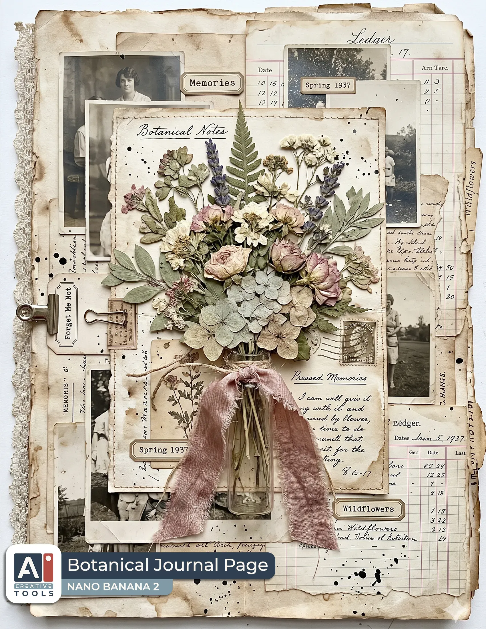 Botanical journal page