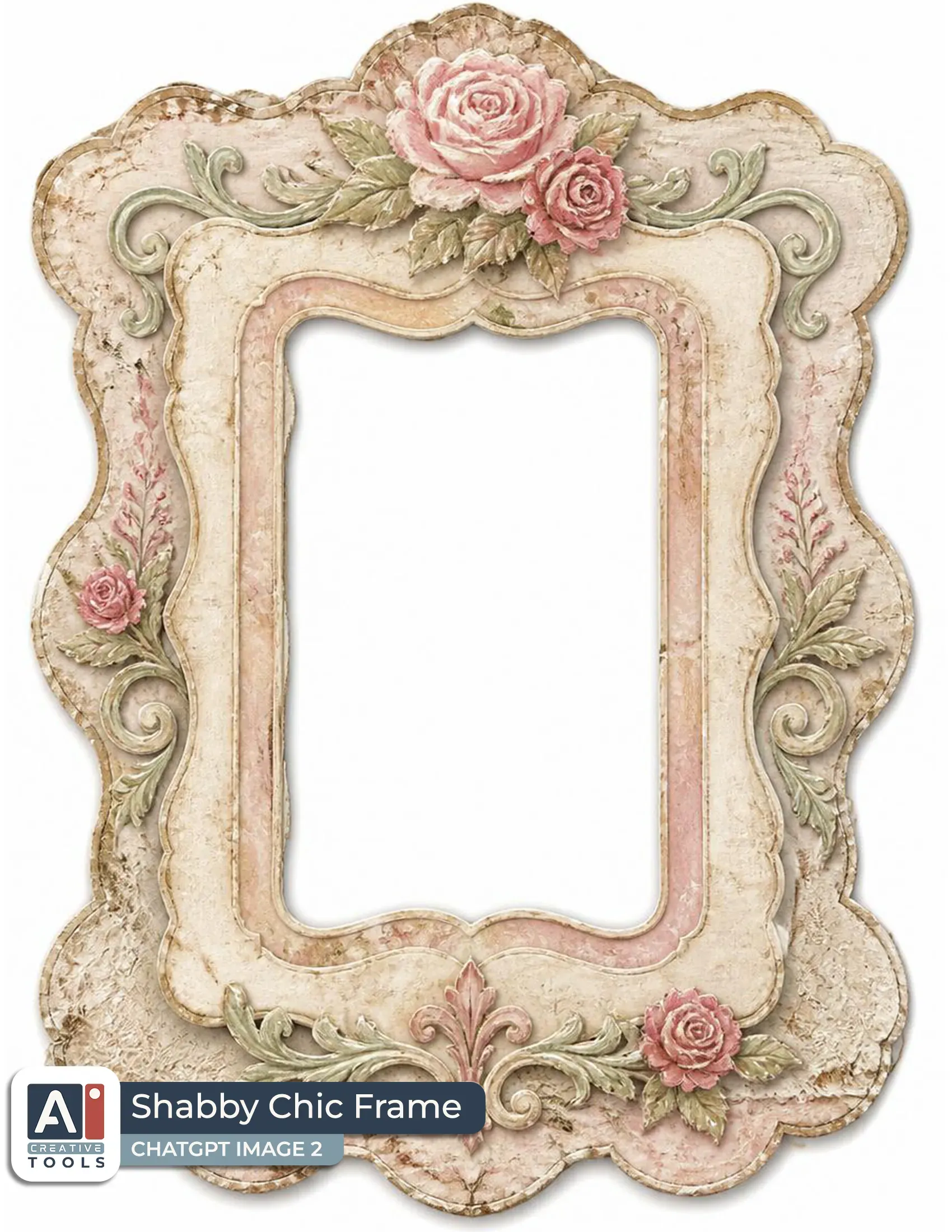 Shabby chic frame