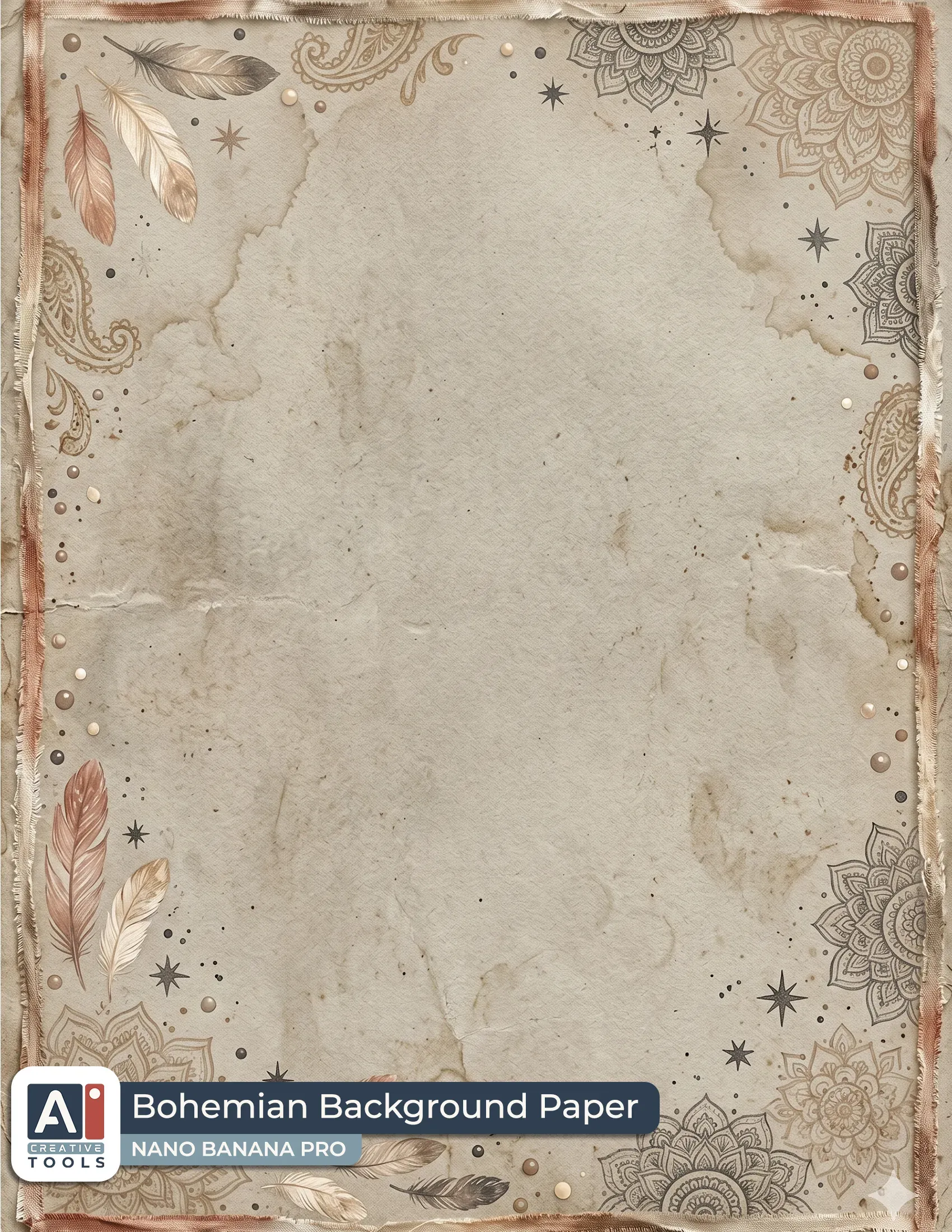 Bohemian background paper