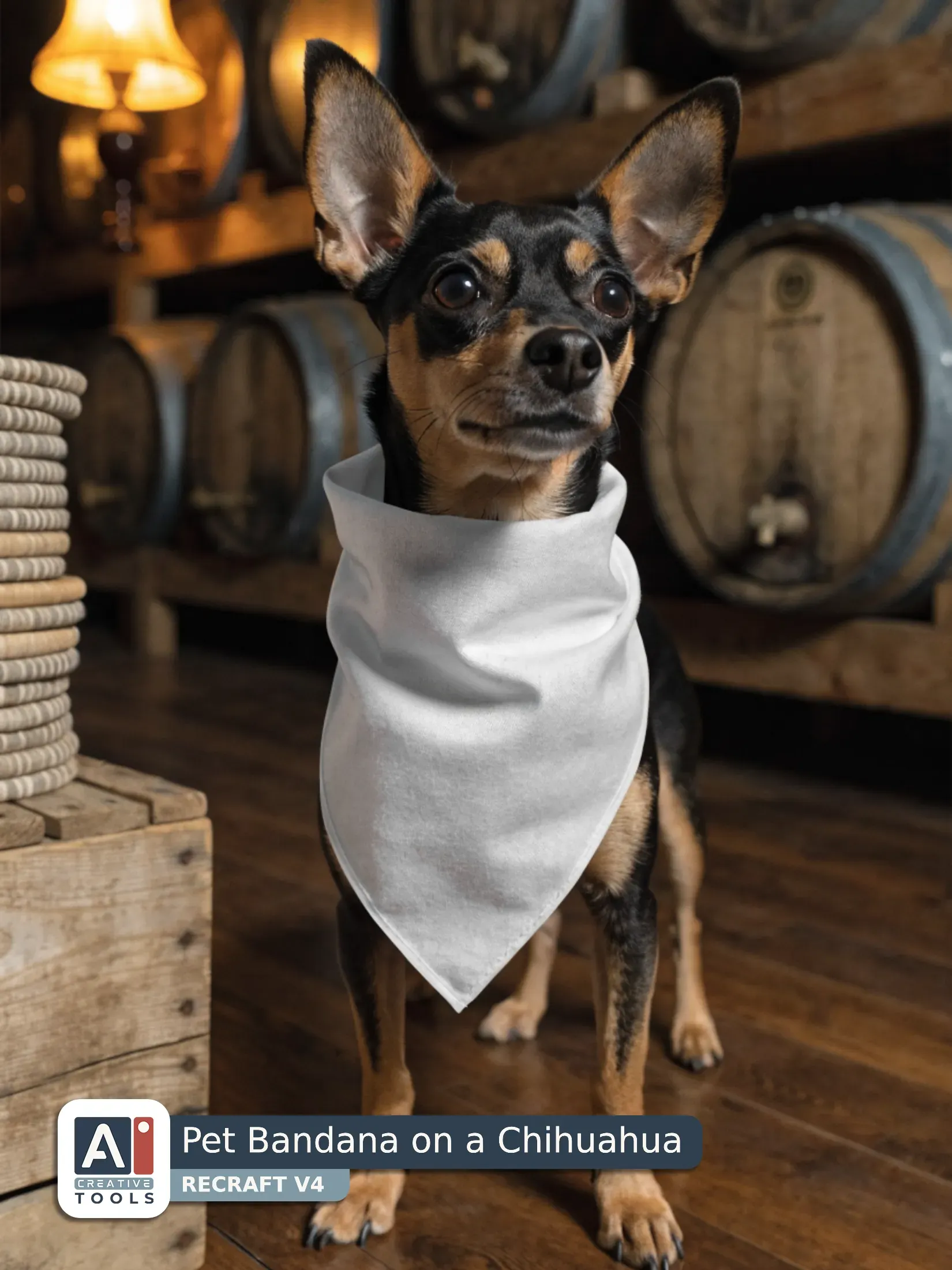Pet Bandana on a Chihuahua
