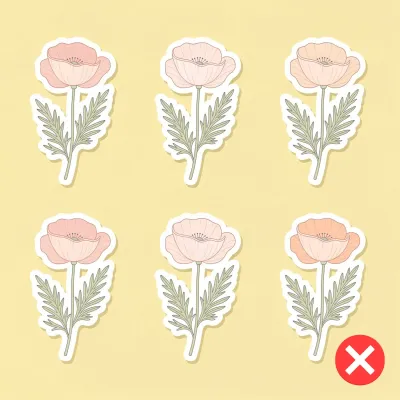 Flux clipart with weak contrast