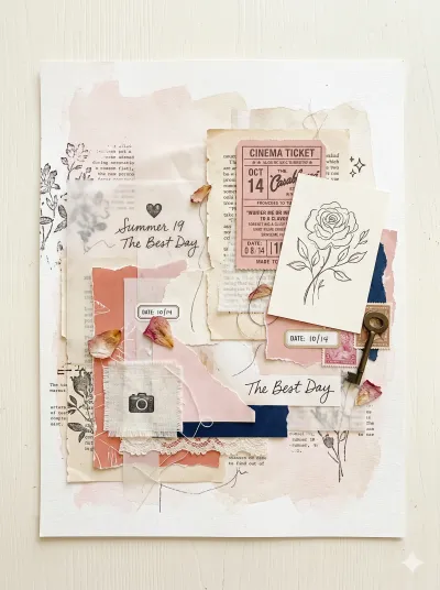 Nano Banana junk journal example