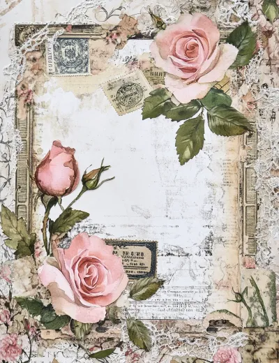 Midjourney junk journal example