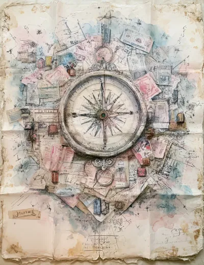 Midjourney junk journal example