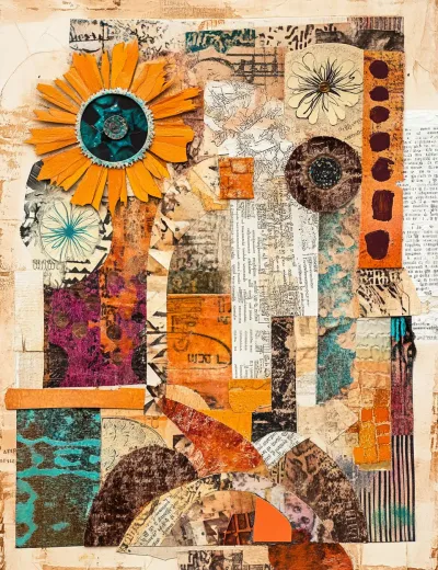 Midjourney junk journal example