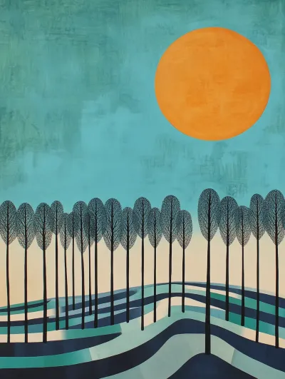 Midjourney wall art example